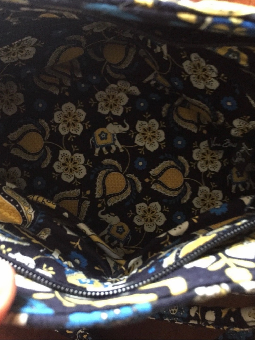 Vintage Vera Bradley Handbag with Crossbody Chain Strap in Ellie Blue - Picture 10 of 10